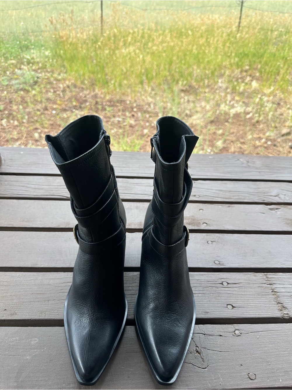 Seychelles Speak Up Black Leather Buckled Boots New! - Picture 12 of 13